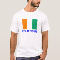 COTE D'IVOIRE*- Flag T-shirt (Customisable)