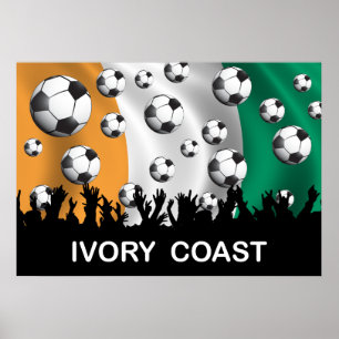 Côte d'Ivoire Football Poster
