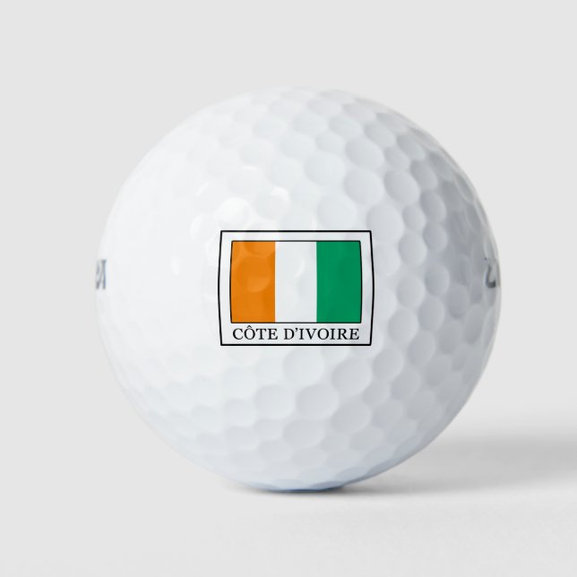 Côte d'Ivoire Golf Balls (Front)