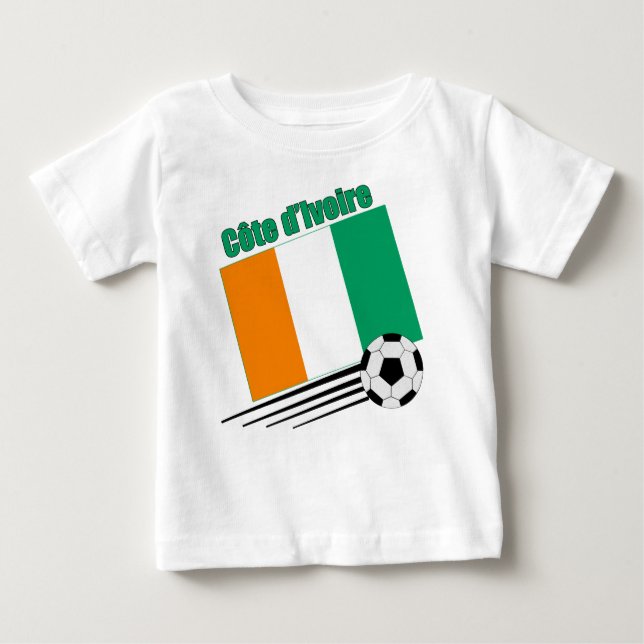 Cote d'Ivoire Soccer Team Baby T-Shirt (Front)