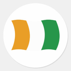 Cote d'lvoire (Ivory Coast) Flag Sticker