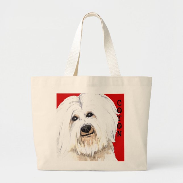 Coton Colour Block Large Tote Bag (Front)