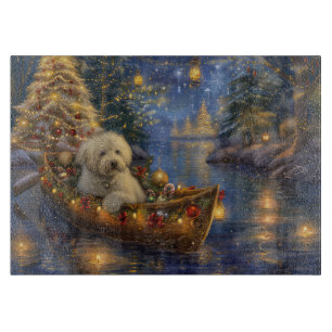 Coton De Tulear Christmas Festive Voyage  Cutting Board