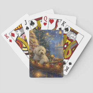Coton De Tulear Christmas Festive Voyage Playing Cards
