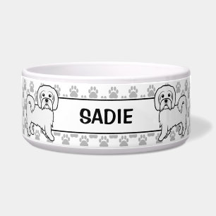 Coton De Tulear Cute Cartoon Dog With Name