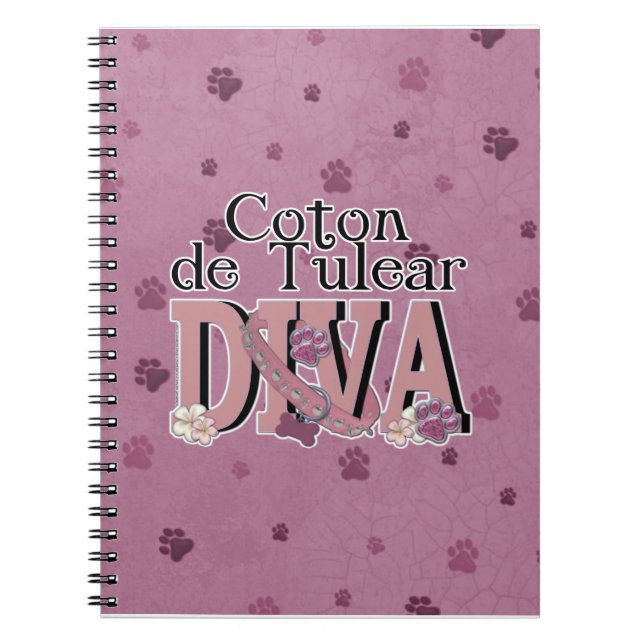 Coton de Tulear DIVA Notebook (Front)