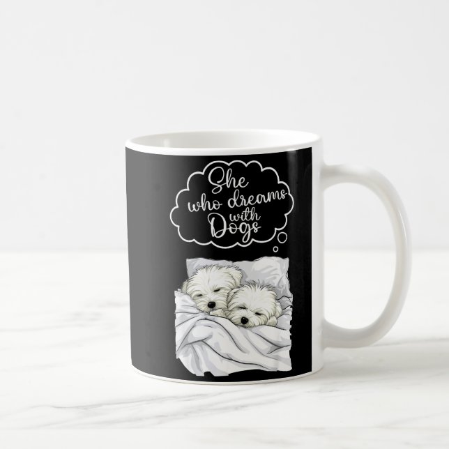 Coton De Tulear Dog Nightgown Pajama  Coffee Mug (Right)