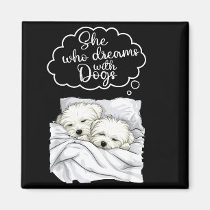 Coton De Tulear Dog Nightgown Pajama  Magnet