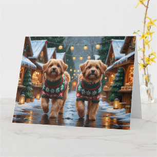 Coton De Tulear Dogs Christmas Snow Holiday Card