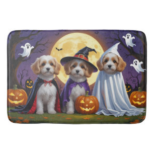 Coton De Tulear Dogs Pumpkin Halloween Funny  Bath Mat