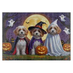 Coton De Tulear Dogs Pumpkin Halloween Funny  Cutting Board