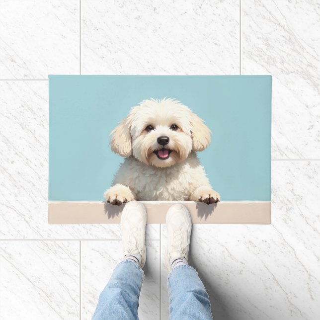 Coton de Tulear Doormat Art (Indoor)
