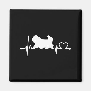 Coton de tulear heartbeat funny dog pet gift magnet
