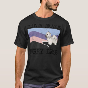 Coton de Tulear Hike More Worry Less Graphic Hikin T-Shirt