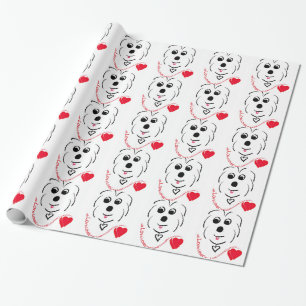 Coton de Tulear Love Wrapping Paper