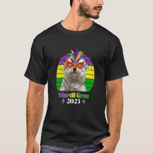 Coton de Tulear Party Dog Mardi Gras 2023 T-Shirt