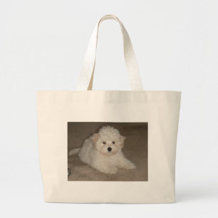 Coton_de_Tulear_puppy.png Large Tote Bag