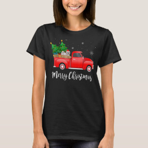 Coton De Tulear Red Truck Christmas Tree Xmas Dog T-Shirt