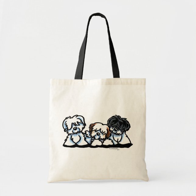 Coton De Tulear Trio Tote Bag (Front)