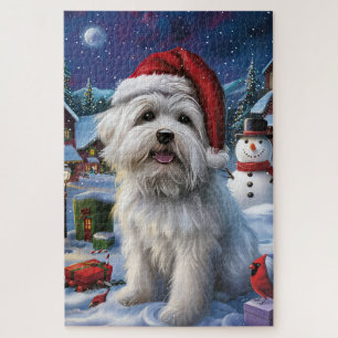 Coton De Tulear Winter Wonderland Christmas Joy Jigsaw Puzzle