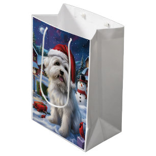 Coton De Tulear Winter Wonderland Christmas Joy Medium Gift Bag