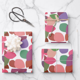 Cotoneaster Colorful Leaves Botanical Wrapping Paper Sheet