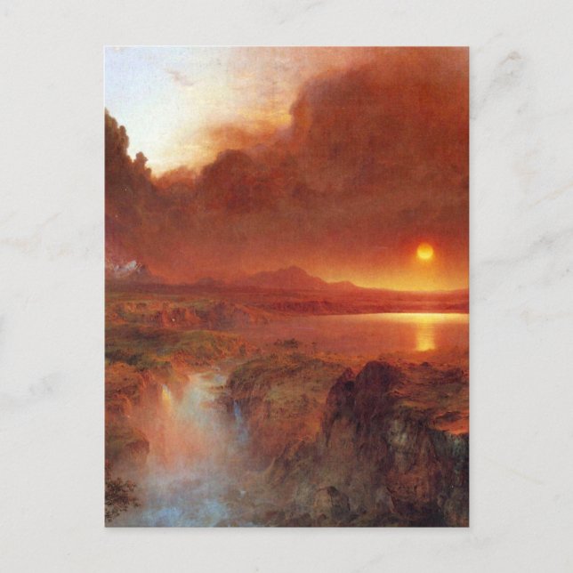 Cotopaxi, Ecuador  1  by Frederick Edwin Church Postcard (Front)