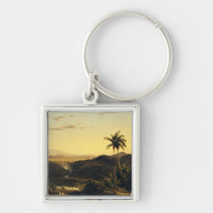 Cotopaxi from Andes Mountains by Frederic Edwin Ch Key Ring