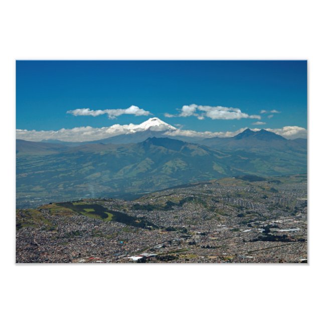 Cotopaxi & Quito Photo Print (Front)