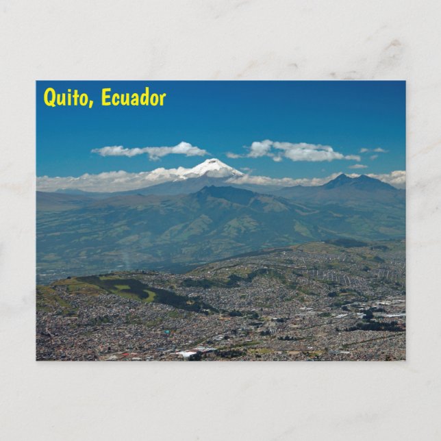 Cotopaxi & Quito Postcard (Front)
