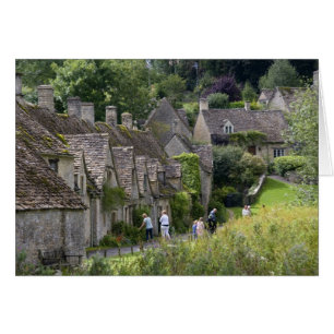 Cotswold stone cottages in the village of