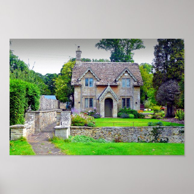 Cotswolds Cottage Westonbirt Arboretum England Poster (Front)