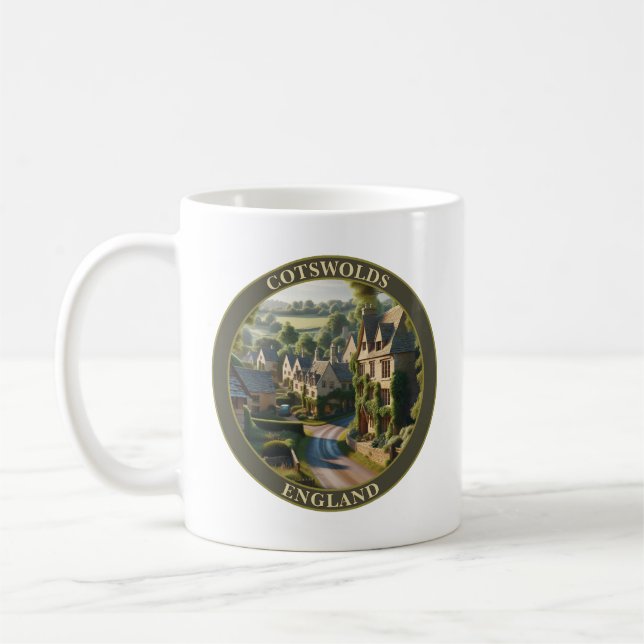 Cotswolds England United Kingdom Coffee Mug (Left)