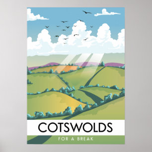Cotswolds For a Break. Poster