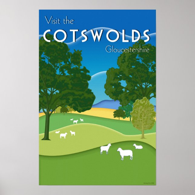 Cotswolds, Gloucestershire Poster (Front)