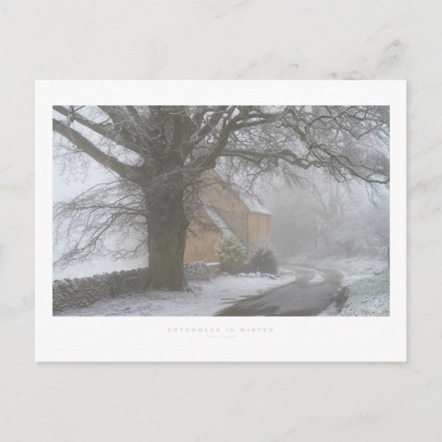 Cotswolds in Winter Postcard (Front)