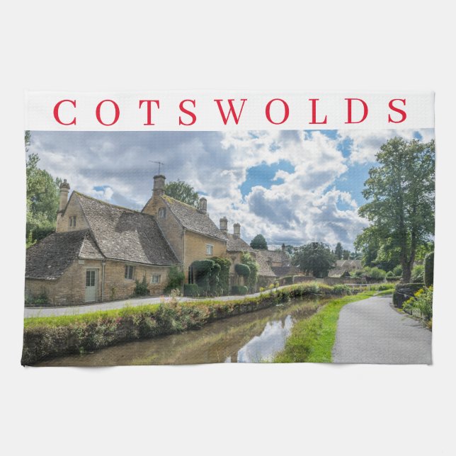 Cotswolds Lower Slaughter tea towel (Horizontal)
