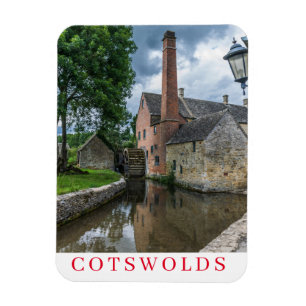 Cotswolds Lower Slaughter watermill fridge magnet