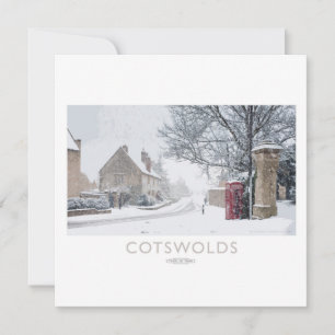 Cotswolds Railway Poster Holiday Card