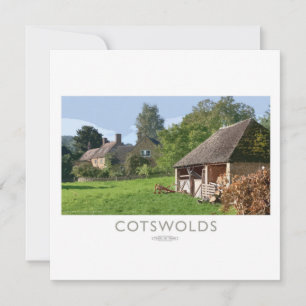 Cotswolds Railway Poster Holiday Card