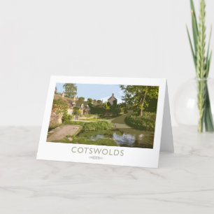 Cotswolds Railway Poster Thank You Card