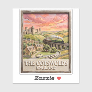 Cotswolds Steam Train Castle Countryside England