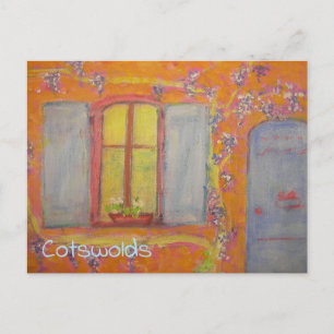 Cotswolds Wisteria Cottage Postcard