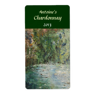 Cottage and Pond Wine Label