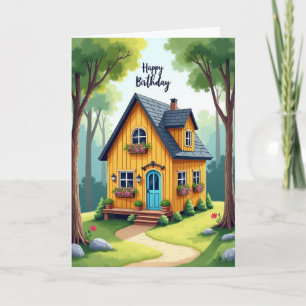 Cottage Birthday Scene Card