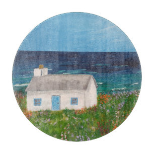 Cottage by the sea cutting board