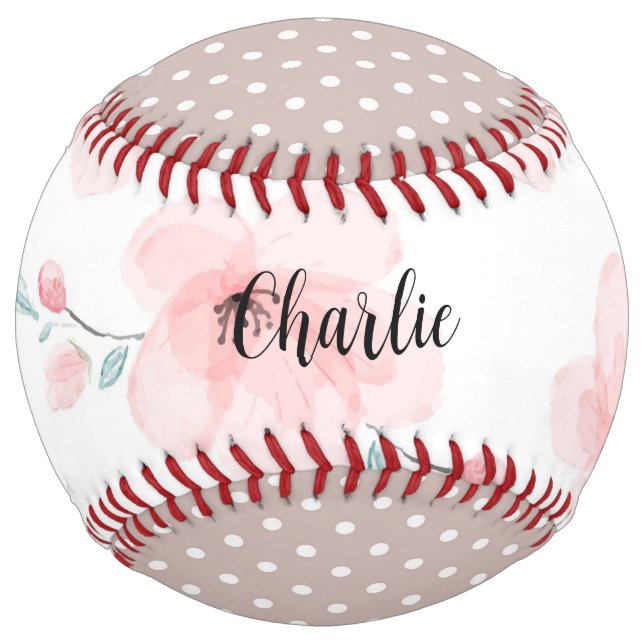 Cottage Charm Collection - Personalized Softball  (Back)