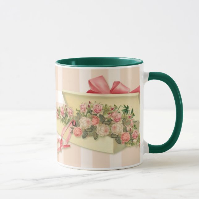 Cottage Chic Boxed Roses Mug (Right)