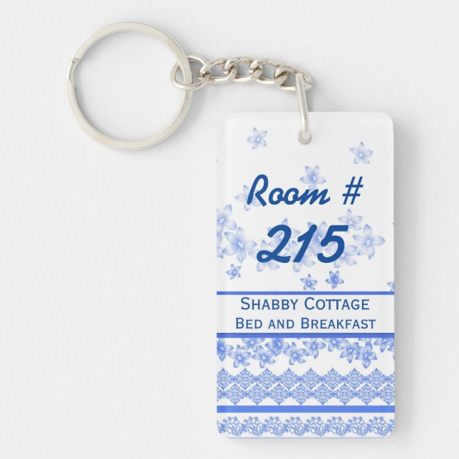 Cottage Chic Inn Room Keychain (Front)