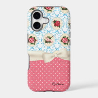 Cottage Chic Roses & Polka Dots